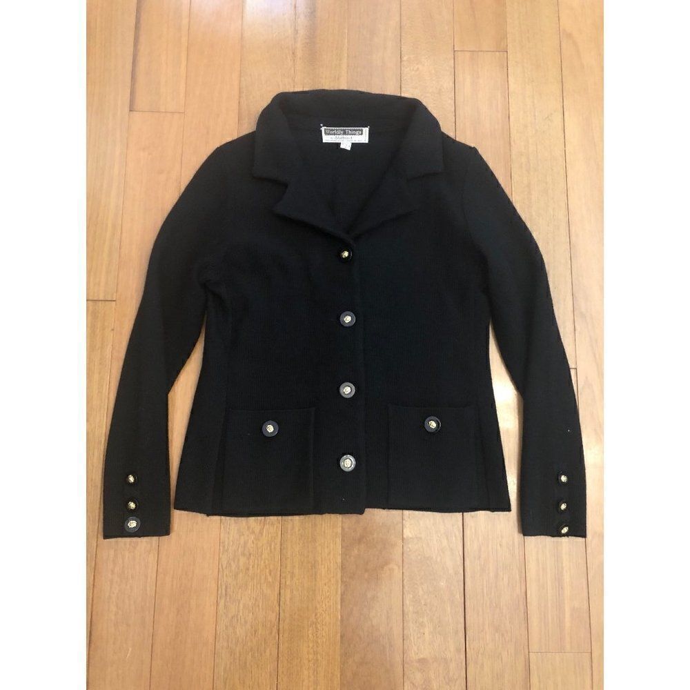 Vintage Worldly Things by Styltricot Jacket size 4 black